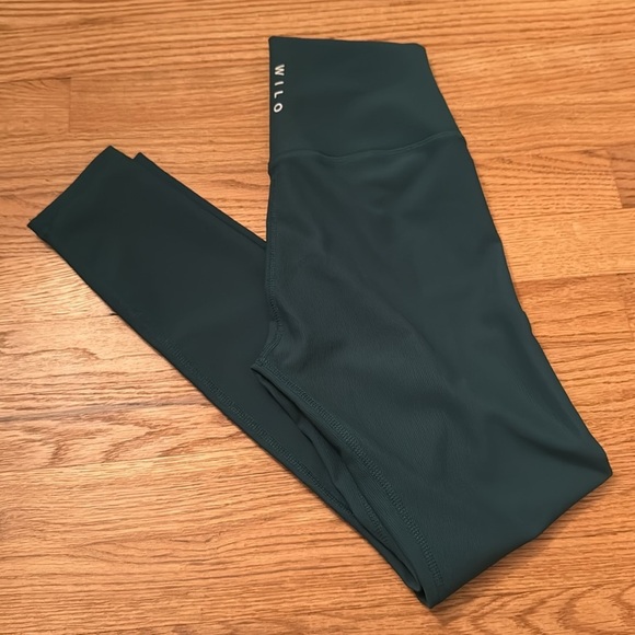 Wilo the label base ribbed leggings green size small - Picture 5 of 5
